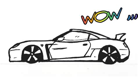 How to draw a car วาดรปรถแตง งายๆสวยๆ YouTube