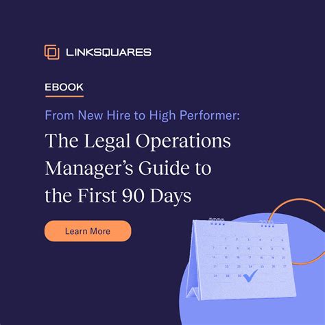 The Legal Operations Manager's Guide to the First 90 Days - LinkSquares, Inc. - MB Knowledge Hub