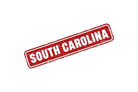 Premium Vector South Carolina Rubber Stamp Vintage Old Red Color