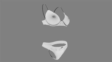 D Model Sexy Lingerie SS VR AR Low Poly CGTrader