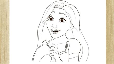 HOW TO DRAW PRINCESS RAPUNZEL /// COMO DESENHAR A PRINCESA RAPUNZEL ...