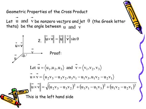 Ppt The Cross Product Of Two Vectors In Space Powerpoint Presentation