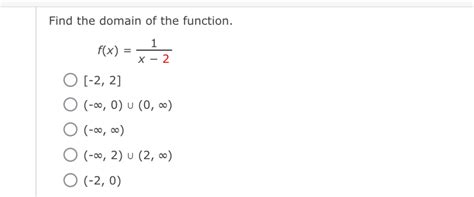 Solved Find The Domain Of The