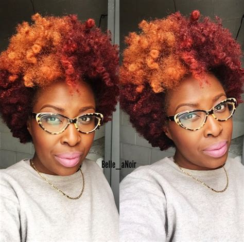 Natural Hair Color Inspo The Red Blonde Combo Toia Barry