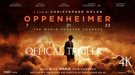 Oppenheimer Official Trailer K Cillian Murphy Oppenheimer