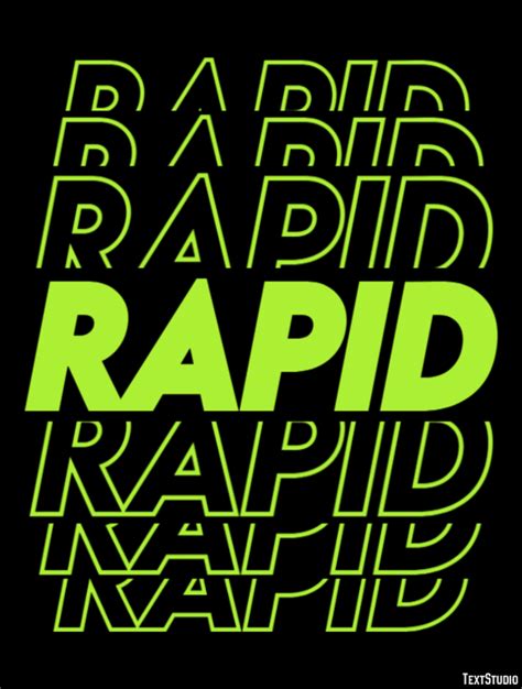 rapid text effect  logo design word