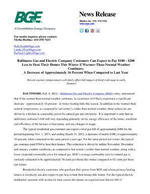 bge bill template fill  printable fillable blank pdffiller