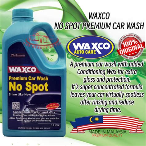 Waxco No Spot Premium Car Wash Ml Lazada