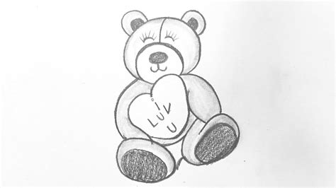 Realistic Teddy Bear Drawing Step By Step Peepsburghcom