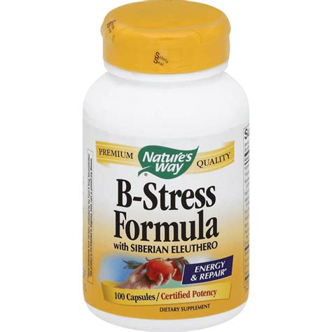 Natures Way B Stress Formula With Siberian Eleuthero Capsules