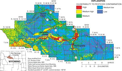 Hot Springs In Wyoming Map - Wisconsin Us Map