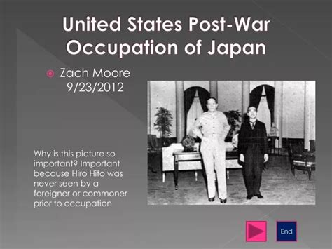 PPT - United States Post-War Occupation of Japan PowerPoint ...