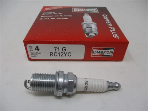 4 Champion 71G RC12YC Copper Plus Spark Plug M M Products