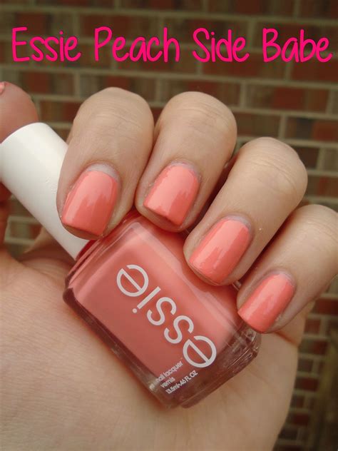 Katchingupwithkaitlyn Nail Polish Review Essie Peach Side Babe