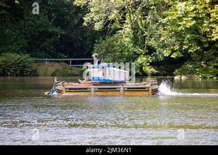 Silt Removal And Dredging Machine From Aquatic Solutions UK In A Stream