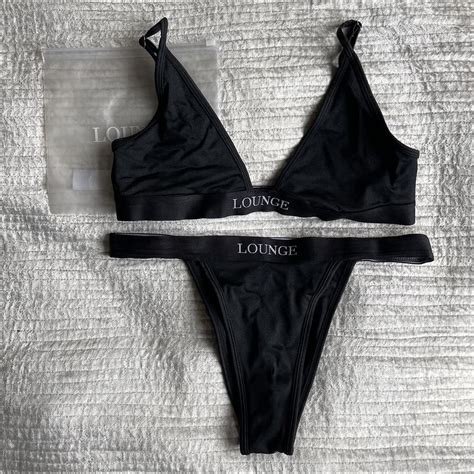 Lounge Underwear Black Matching Bikini All In Depop