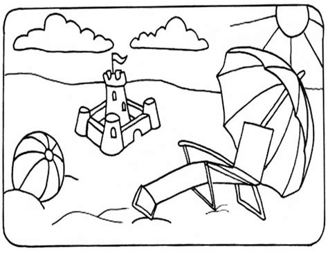 Summer Vacation Coloring Pages - Coloring Nation