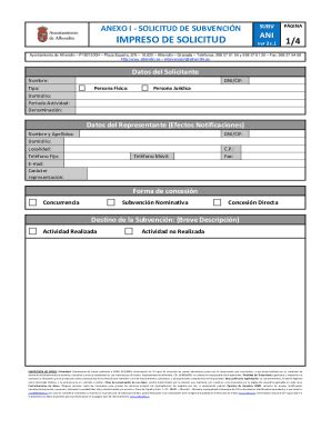 Completable En línea anexo isolicitud de subvencin Fax Email Imprimir