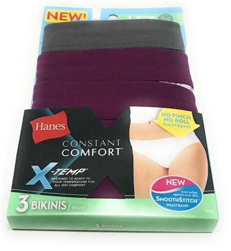 Hanes Constant Comfort X Temp Bikini Smoothstitch Women S Size S Pack Ebay