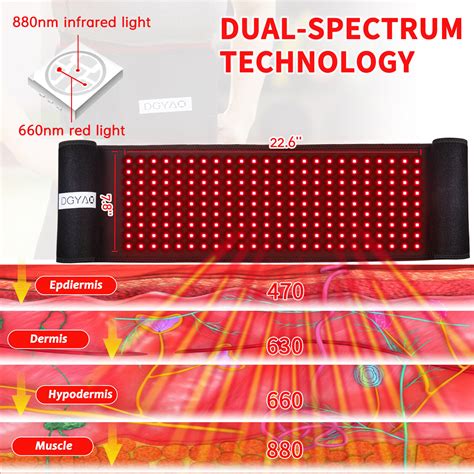 880nm Near Infrared Red Light Therapy Panel Red Light Belt For Waist