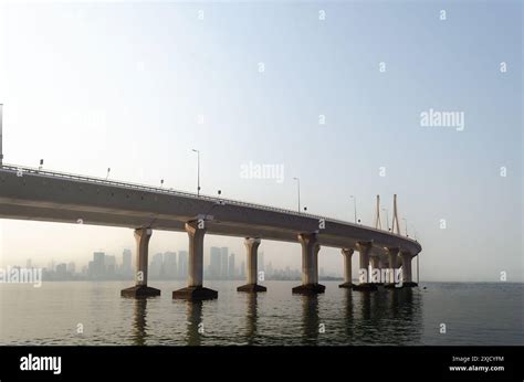 Bandra Worli Sea Link Is A Cable Stayed Bridge Linking Bandra And Worli In Mumbai India Stock