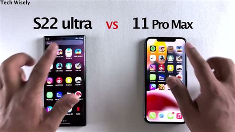 Samsung S22 Ultra Vs 11 Pro Max Speed Test Youtube