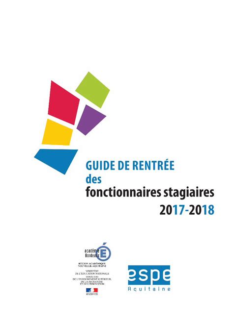 PDF GUIDE DE RENTRÉE des fonctionnaires stagiaires cache media