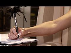 Penthousegold Insatiable Blonde Angelina Ashe Turns Sensual Massage Into Pussy Stuffing