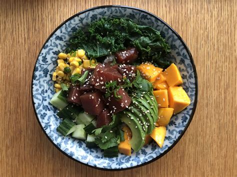 Hawaiian Poke Bowl With Ahi Tuna Only New Leftovers