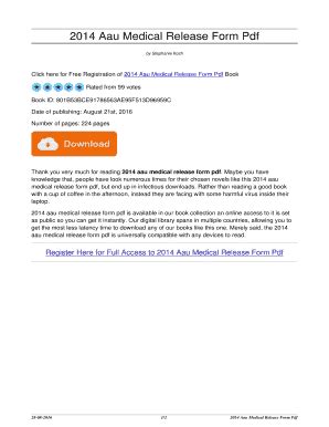 Fillable Online 2014 Aau Medical Release Form Pdf 2014 Aau Medical