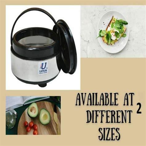 Upen Stainless Steel Thermoware Casserole For Roti Chapati Double Wall Insulated Hot Pot For