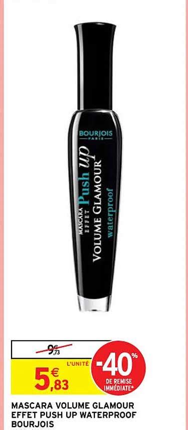 Promo Mascara Volume Glamour Effet Push Up Waterproof Bourjois chez ...