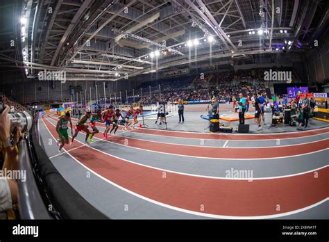 Mens 1500m Heat Three Start At The World Athletics Indoor