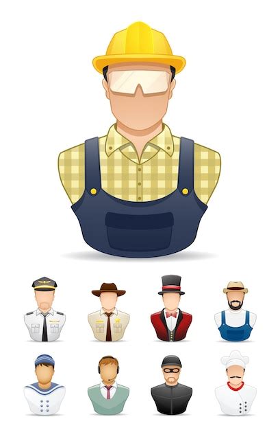 Premium Vector People Occupation Icon