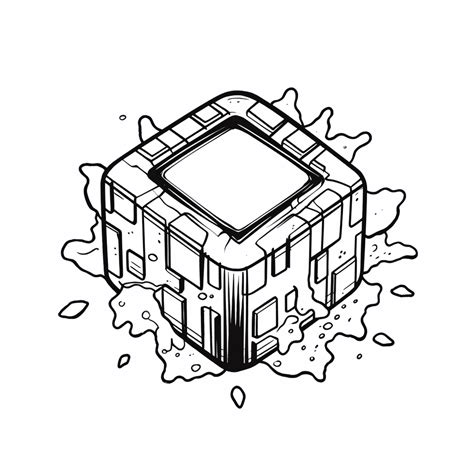 Ice Cube Coloring Excitement Coloring Page