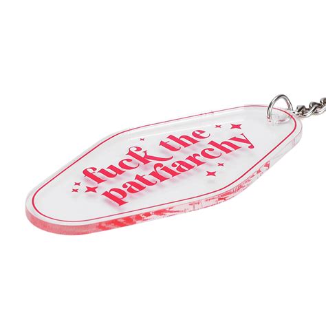 Fuck The Patriarchy Keychain Feminist Motel Keychain Retro Women Empowerment Etsy