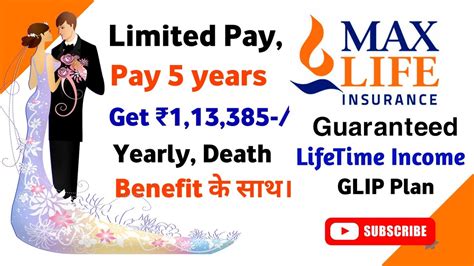 Max Life Guaranteed Lifetime Income Plan Detail Deferred Annuity