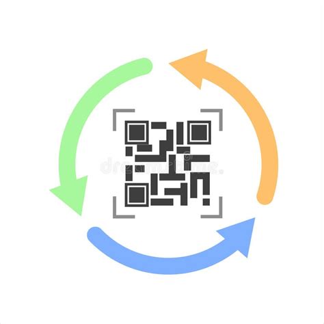 Icono De Código Qr En Fondo Blanco Vector Stock de ilustración