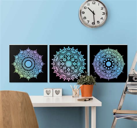 Floral Mandalas Print Wall Art TenStickers