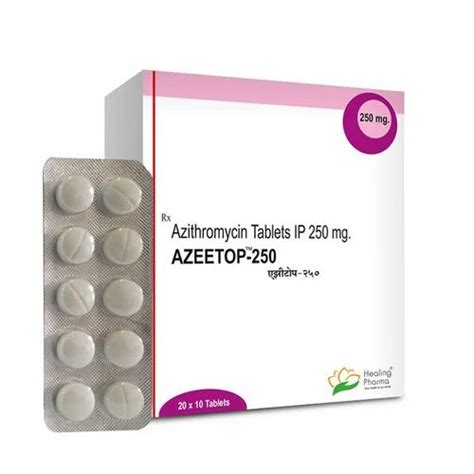 250mg Azeetop Azithromycin Tablets Ip At Rs 1400box Princess Street