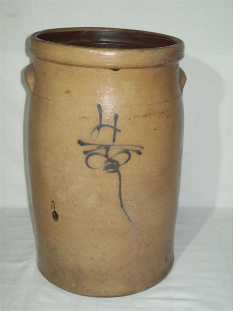 For Your Consideration Primitive 4 Gallon Bee Sting Stoneware Crock