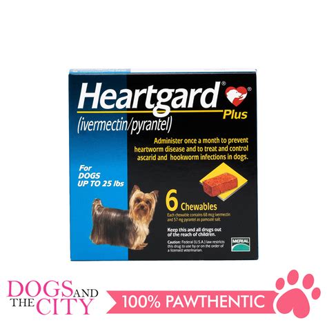 Heartgard Plus Chewable Tablets For Dogs Up To 11kg 6 Chewables