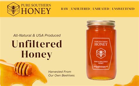 1 Lb 100 Raw And Unfiltered Gallberry Honey Usa Made By Pure Southern Honey