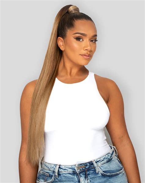 Inch Super Sleek Invisi Ponytail La Blonde Beauty Works