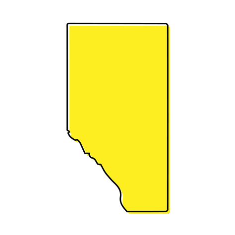 map of alberta province canada 3
