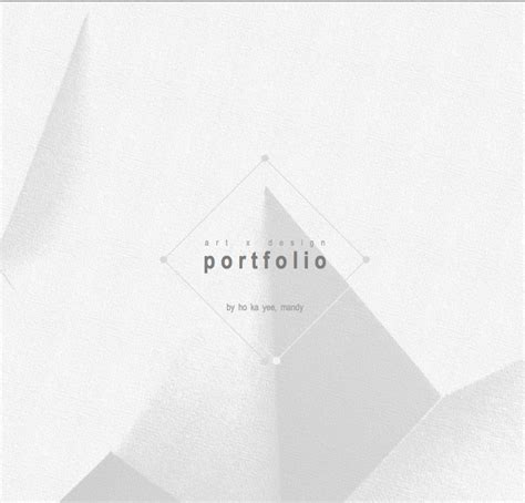 Architectural Portfolio Cover Page