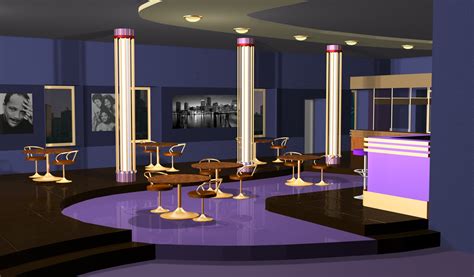 Interior of jazz club by Yulia Malyutenko at Coroflot.com