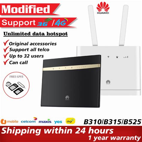 Huawei 4G Wifi Modem Modified B310 852 B315 936 B525 E5573 Pocket Modem