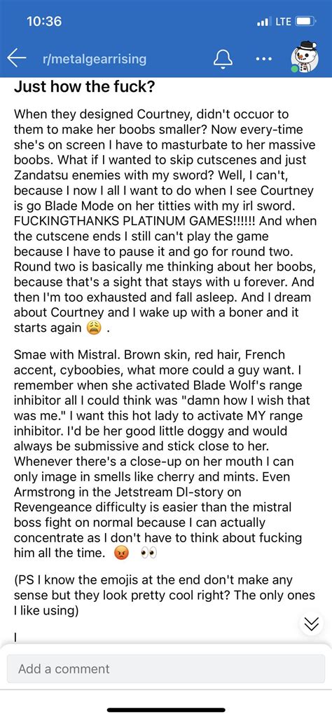 Least Horny Courtney Mistral Fan Metalgearrising