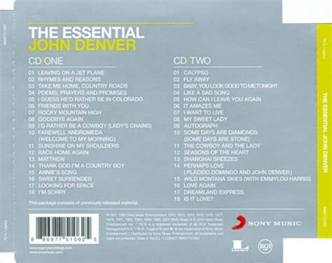 John Denver Essential John Denver New Cd 886977510625 Ebay